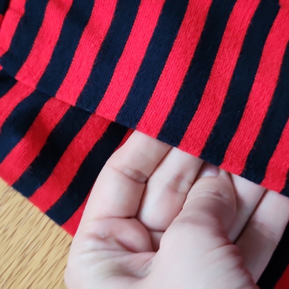 J. Crew size XS sleeveless dress,  striped navy/ red - Picture 12 of 12
